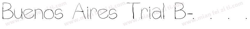 Buenos Aires Trial B字体转换